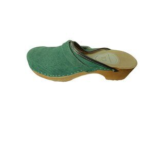 Brand new - never worn Clogsland Natural Leather Handmade Clogs – Forest Green